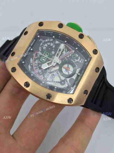 Copy Swiss Richard Mille rm11-01 Watch Rose Gold Case